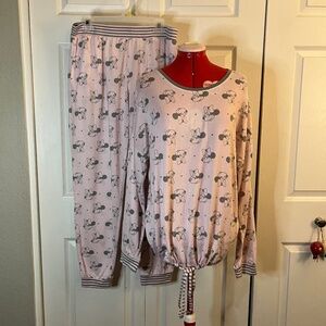 Pink Minnie Mouse PJ Set size Large